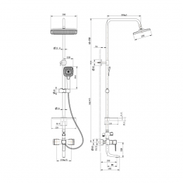 Душевая система Lemark Evitta LM0562C